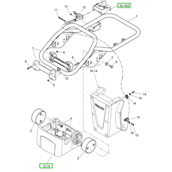Steering Handle for Bomag BT60