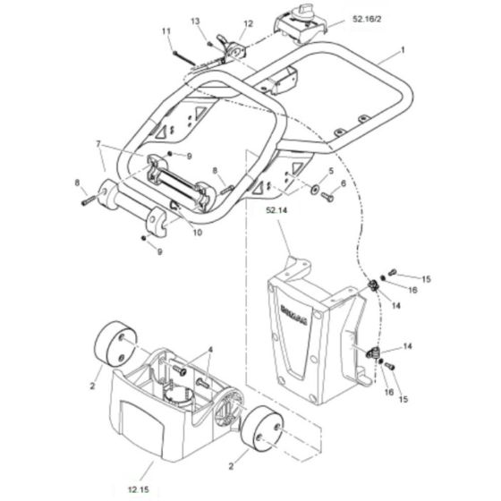 Steering Handle for Bomag Rammers