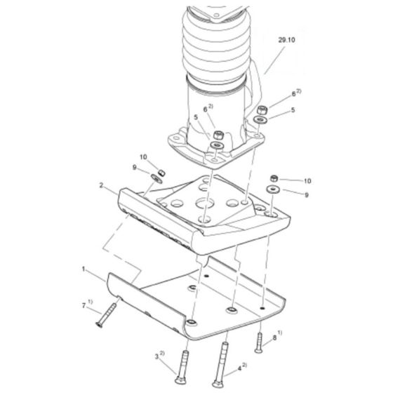Tamper Foot Assembly for Bomag BT60