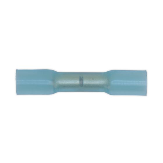 Heat Shrink Butt Connector Terminal Dia.5.8mm Blue Pack of 50 Sealey Part No. BTSB50