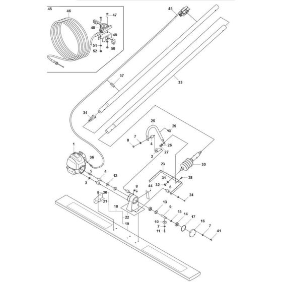 Husqvarna BV 20G Screed Assembly