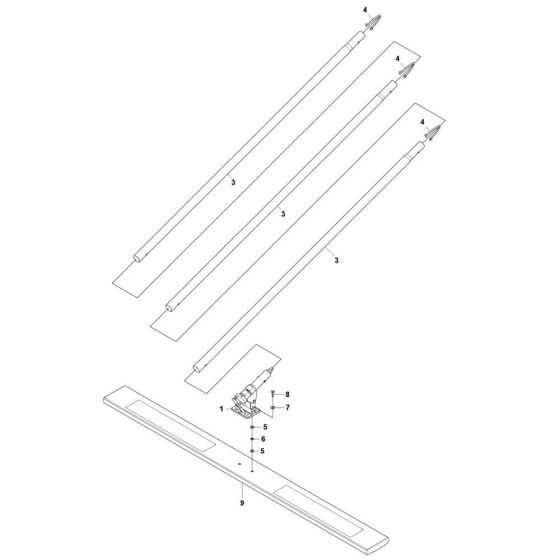 Husqvarna BV 20H Screed Assembly