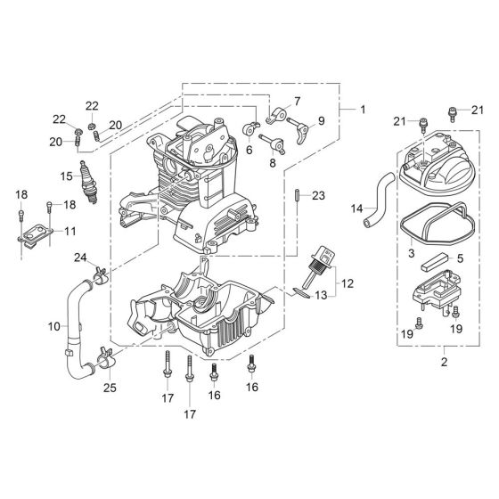 Crankcase Assembly for BV35A-P
