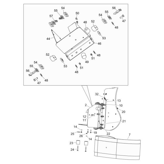 Mount Assembly for Wacker BV50A-P