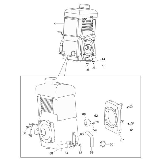 Engine Assembly for Wacker