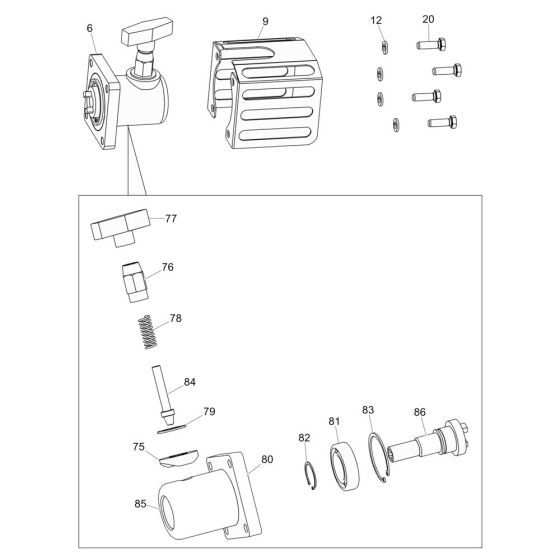 Coupling Assembly for Wacker BV50A-P
