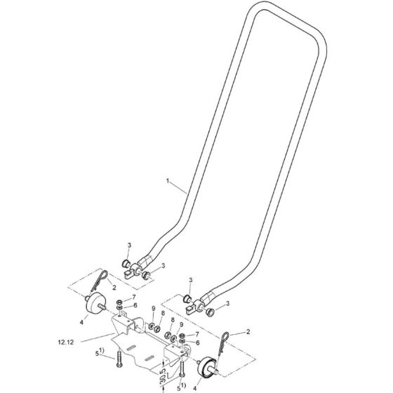 Steering Handle for Bomag BVP12/50