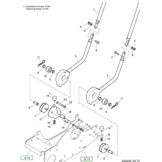 Steering Handle for Bomag BVP18/45D
