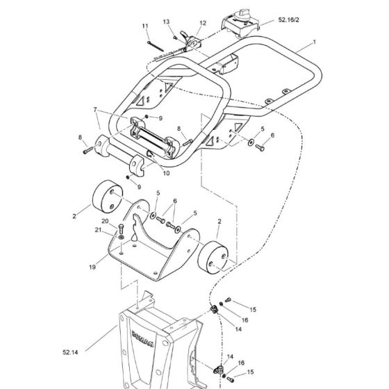 Steering Handle for Bomag BVT65