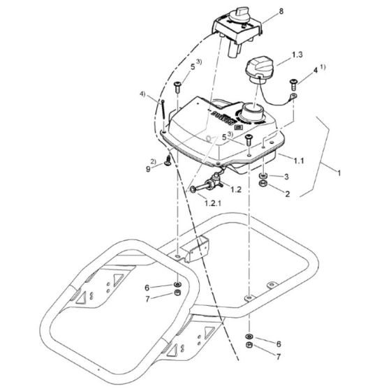 Fuel Tank Assembly for Bomag