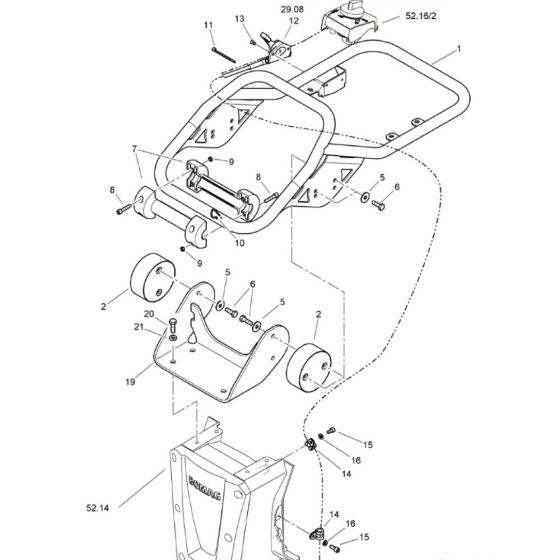 Steering Handle for Bomag BVT65