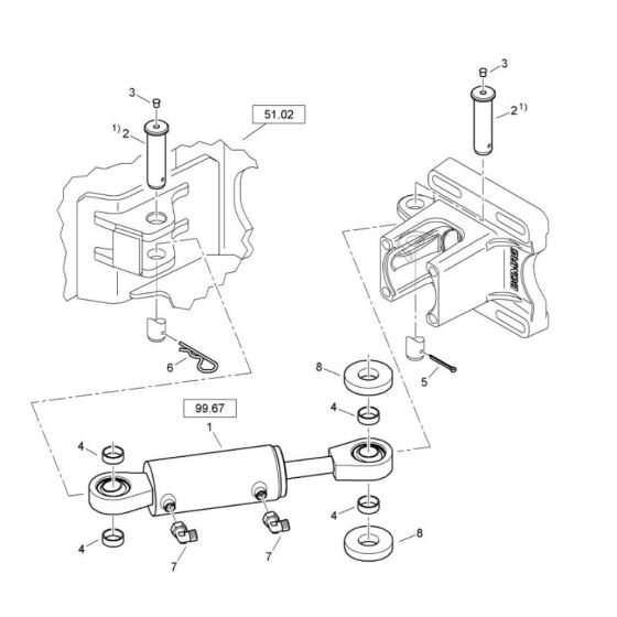 Steering Assembly for Bomag
