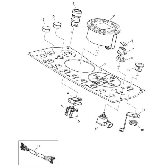 Instruments Assembly for Bomag Roller