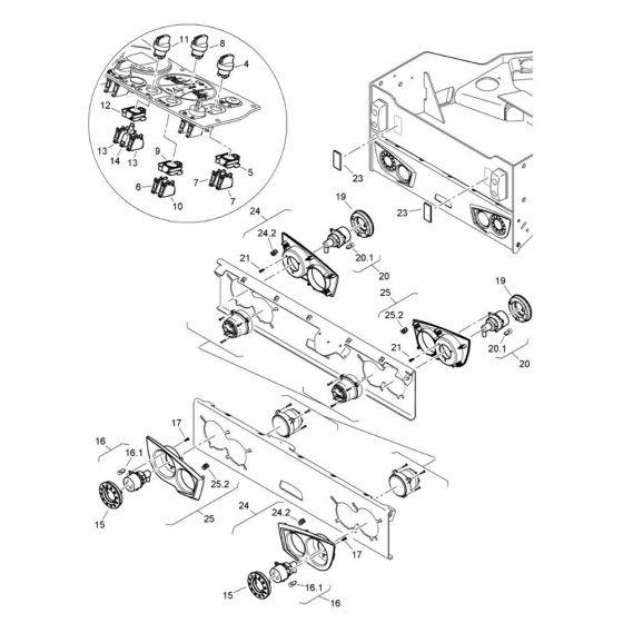 Lighting Assembly for Bomag Roller