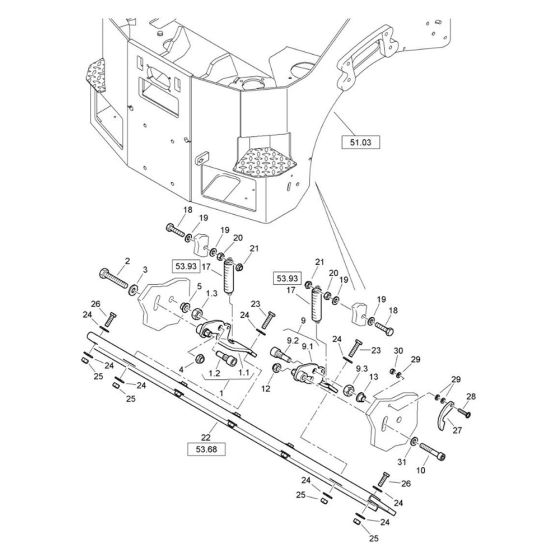 Scraper Assembly for Bomag Roller