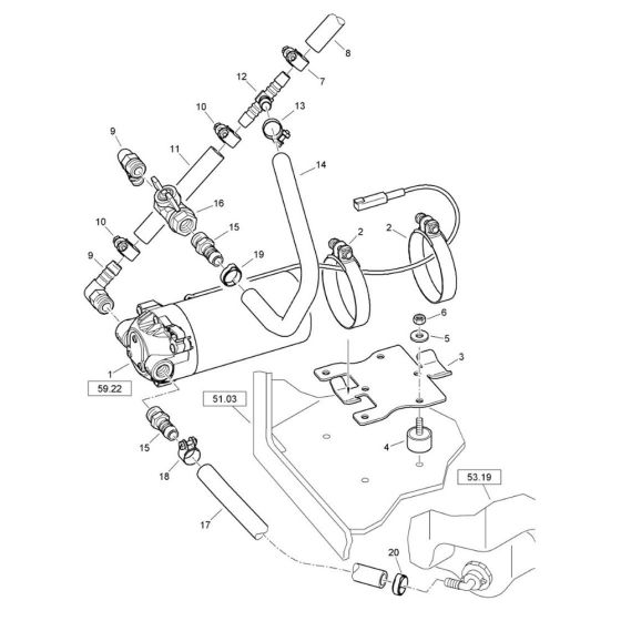 Water Pump Assembly for Bomag
