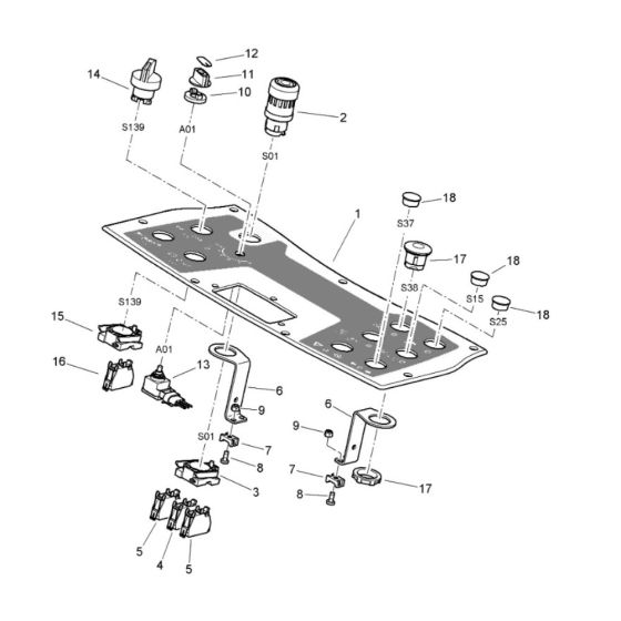 Instruments Assembly for Bomag