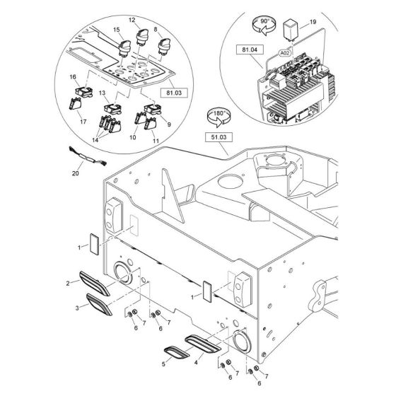 Lighting Assembly for Bomag Roller