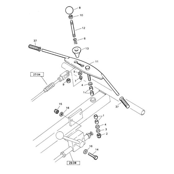 Actuation Assembly for Bomag