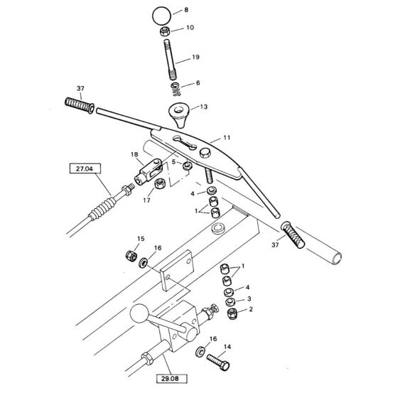 Actuation Assembly for Bomag