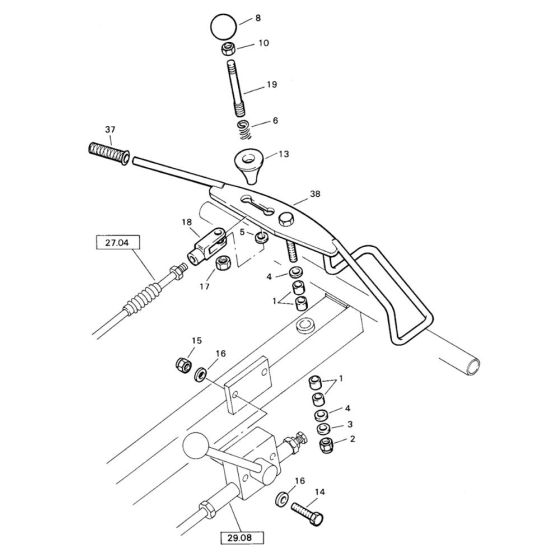 Actuation Assembly for Bomag