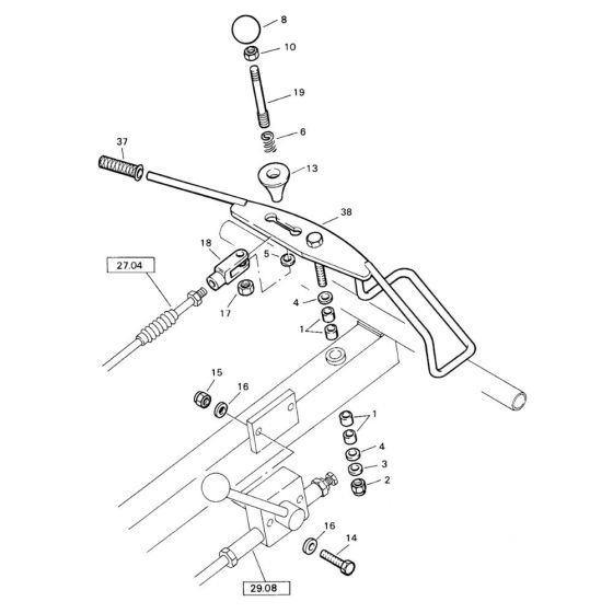 Actuation Assembly for Bomag