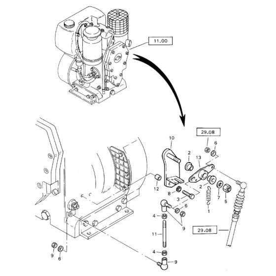 Actuation Assembly for Bomag