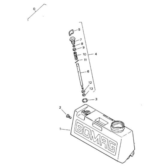 Water Tank Assembly for Bomag