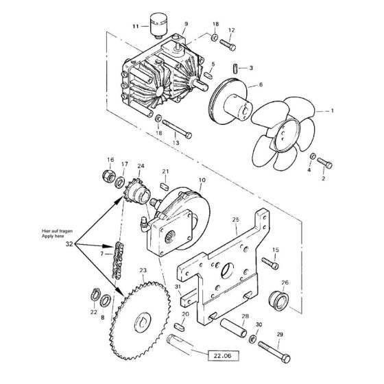 Transmission Assembly for Bomag BW 71 E