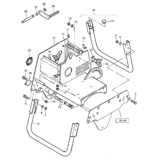Bomag BW 71 E Frame Assembly