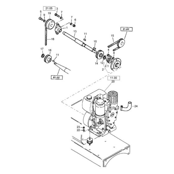 Engine Mount for Bomag BW 71 E