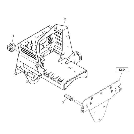 Frame Assembly for Bomag Roller