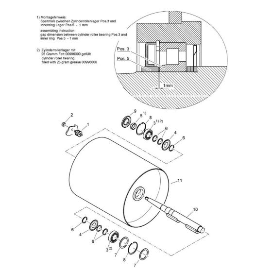 Bomag BW 71 EHB-2 Drum Assembly