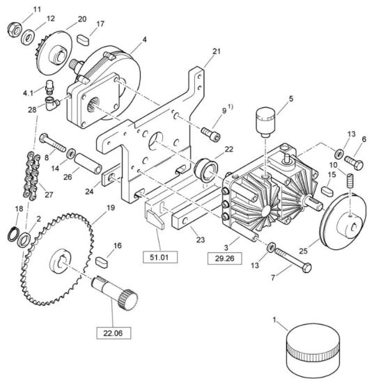 Transmission for Bomag Roller