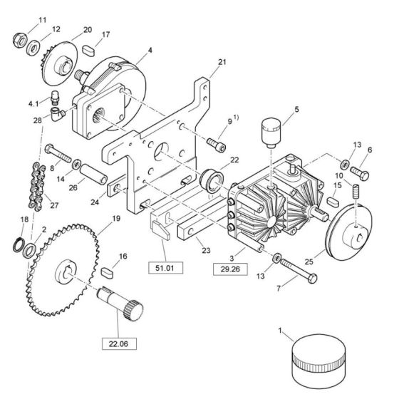 Transmission Installation for Bomag