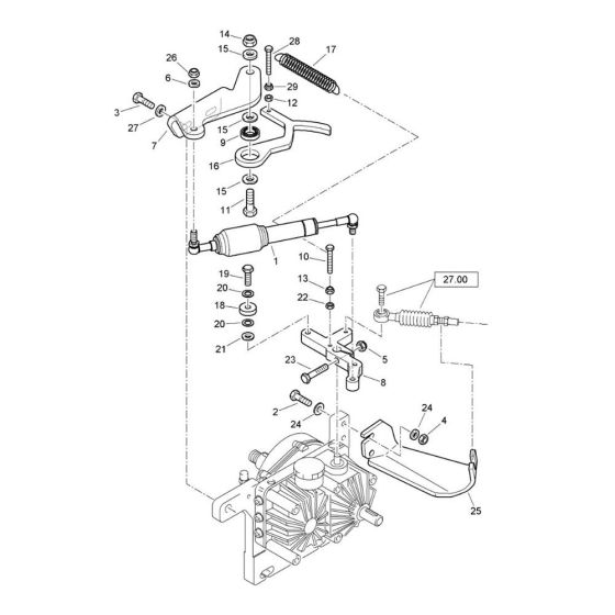 Transmission Installation for Bomag
