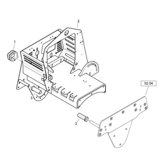 Frame Assembly for Bomag Roller