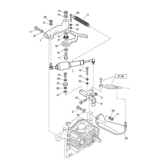 Transmission Installation for Bomag