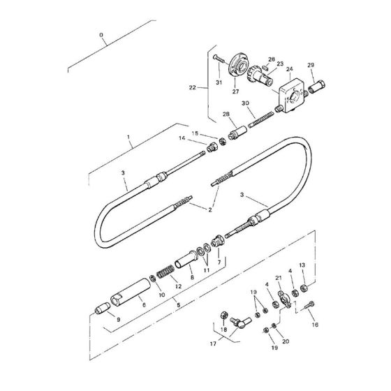 Travel Actuation Cable Assembly