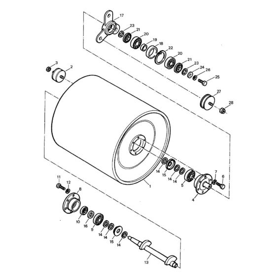 Bomag BW 75 E Roller Drum