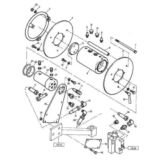 Hydraulic Hose Reel Assembly