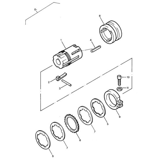 Clutch Assembly for Bomag BW 75 E