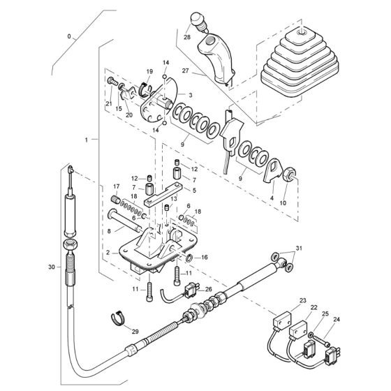 Travel Actuation Cable Assembly