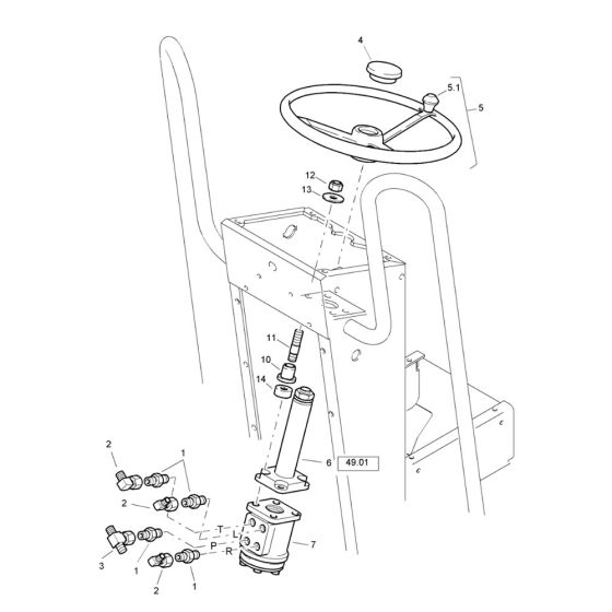 Steering Assembly for Bomag Roller