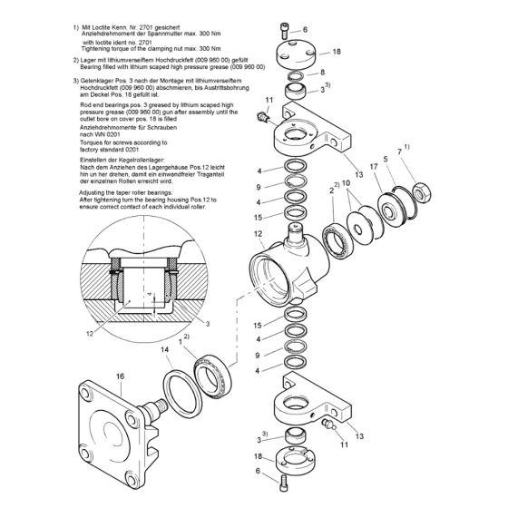 Oscillating Joint for Bomag Roller