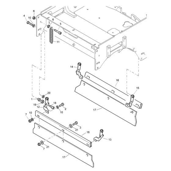 Scraper Assembly for Bomag BW 80