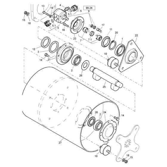 Roller Drum Assembly for Bomag