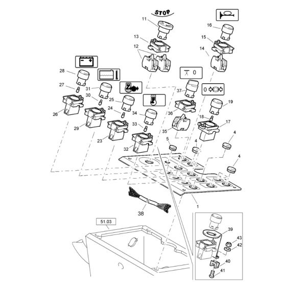 Instruments Assembly for Bomag