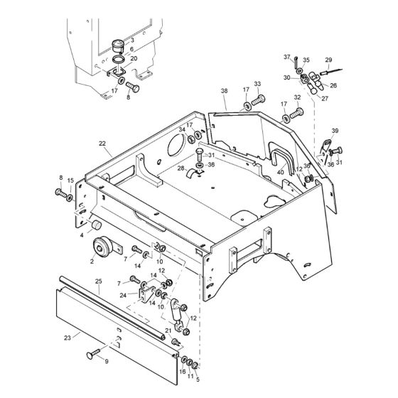 Front Frame Assembly for Bomag