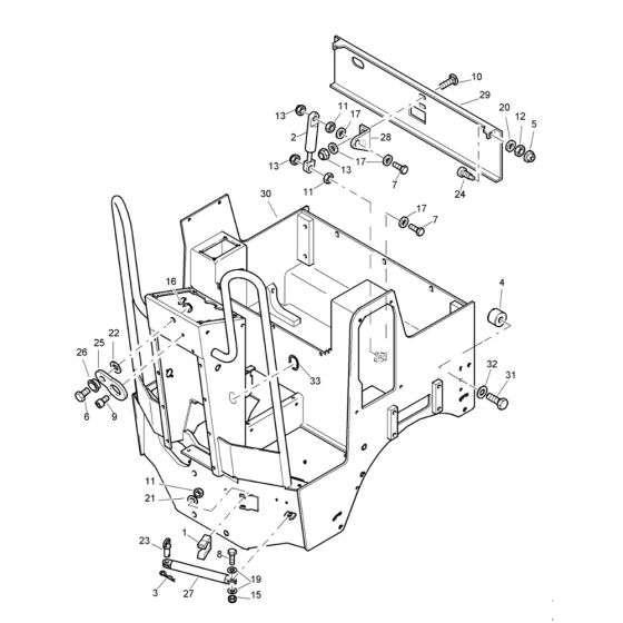Rear Frame Assembly for Bomag